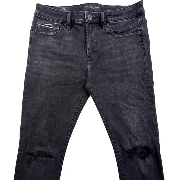 Cult Of Individuality Jeans Mens 34x32 Black Punk Super Skinny Stretch Rock - Picture 1 of 14